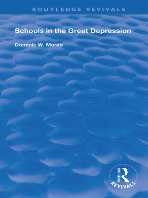 cover image of Schools In Great Depression